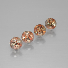  карата, натуральный Многоцветный Андалузит, Огранка Круг, Чистота VS