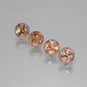  карата, натуральный Многоцветный Андалузит, Огранка Круг, Чистота VS