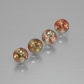 1.31 карата, натуральный Многоцветный Андалузит, Огранка Круг, Чистота VS