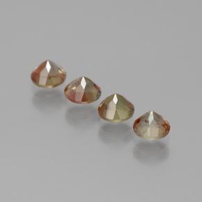 1.31 карата, натуральный Многоцветный Андалузит, Огранка Круг, Чистота VS