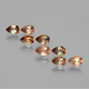  карата, натуральный Многоцветный Андалузит, Форма груши, Чистота VS