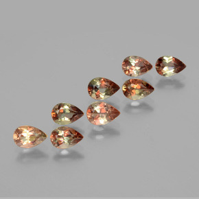  карата, натуральный Многоцветный Андалузит, Форма груши, Чистота VS