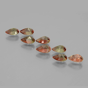  карата, натуральный Многоцветный Андалузит, Форма груши, Чистота VS