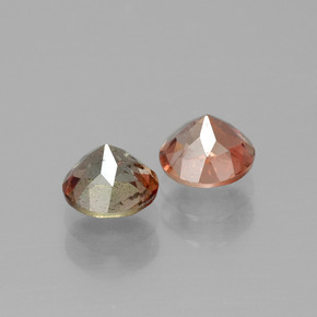  карата, натуральный Многоцветный Андалузит, Огранка Круг, Чистота VS