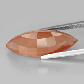 8.24 карата, натуральный Медово-оранжевый Андезин-Лабрадорит, Маркиза, VVS-VS