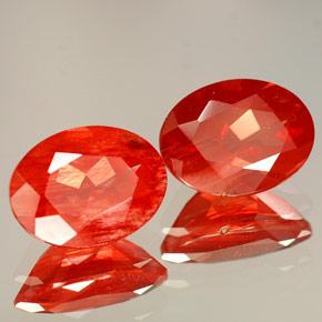  карата, натуральный Красный Андезин-Лабрадорит, Огранка Овал, Чистота VVS