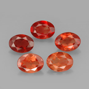 карата, натуральный Красный Андезин-Лабрадорит, Огранка Овал, Чистота VVS