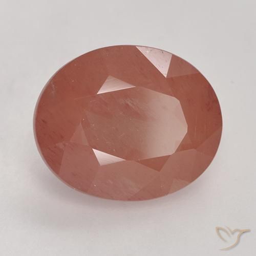 3.16ct Натуральный Средний красный Андезин-Лабрадорит, Овал, Полупрозрачный