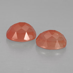  карата, натуральный Медово-красный Андезин-Лабрадорит, Огранка Овал, Чистота VS