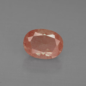 1.18 карата, натуральный Медово-красный Андезин-Лабрадорит, Огранка Овал, Чистота VS