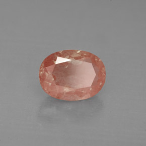 1.18 карата, натуральный Медово-красный Андезин-Лабрадорит, Огранка Овал, Чистота VS