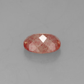 1.18 карата, натуральный Медово-красный Андезин-Лабрадорит, Прозрачный, Полупрозрачный