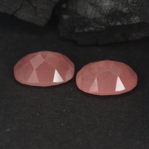 1.90 карата, натуральный Бледно-красновато-оранжевый Андезин-Лабрадорит, Огранка Овал, VVS-VS