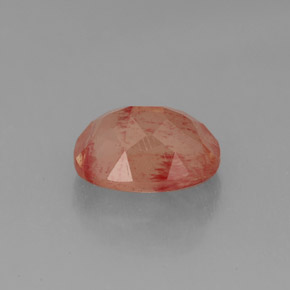 2.07 карата, натуральный Медово-красный Андезин-Лабрадорит, Прозрачный, Полупрозрачный