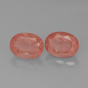  карата, натуральный Медово-красный Андезин-Лабрадорит, Огранка Овал, Полупрозрачный