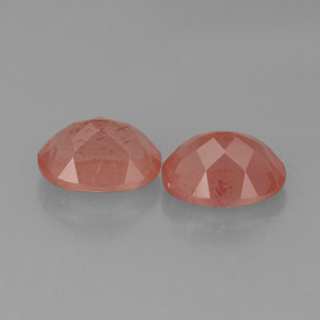  карата, натуральный Медово-красный Андезин-Лабрадорит, Огранка Овал, Полупрозрачный