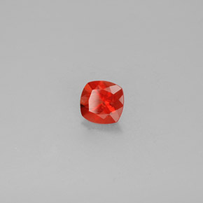 0.72 карата, натуральный Медово-оранжевый Андезин-Лабрадорит, Подушка Крой, Чистота VS