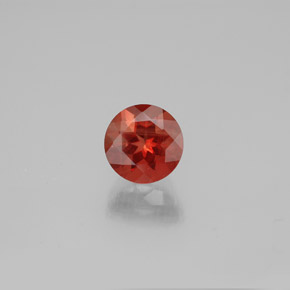 0.80 карата, натуральный Медово-оранжевый Андезин-Лабрадорит, Огранка Круг, VVS-VS