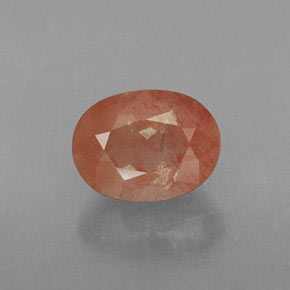 1.14 карата, натуральный Медово-красный Андезин-Лабрадорит, Прозрачный, Полупрозрачный