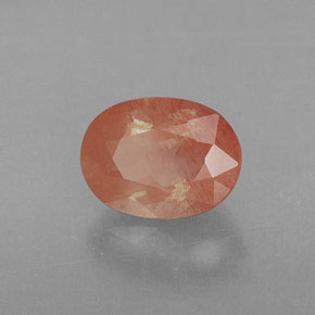 1.14 карата, натуральный Медово-красный Андезин-Лабрадорит, Прозрачный, Полупрозрачный