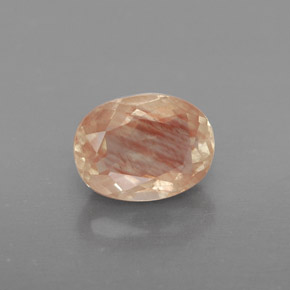 1.49 карата, натуральный Медово-красный Андезин-Лабрадорит, Прозрачный, Полупрозрачный