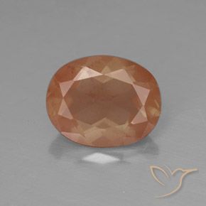 2.59ct Натуральный Грейпфрут Апельсин Андезин-Лабрадорит, Овал, Полупрозрачный