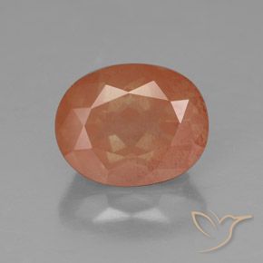 3.08ct Натуральный Средний апельсин Андезин-Лабрадорит, Овал, Полупрозрачный