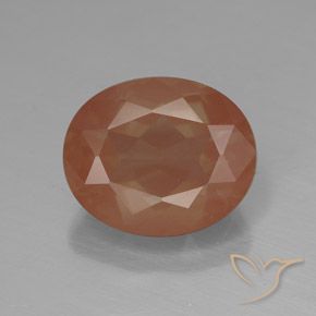 3.78ct Натуральный Средний апельсин Андезин-Лабрадорит, Овал, Полупрозрачный