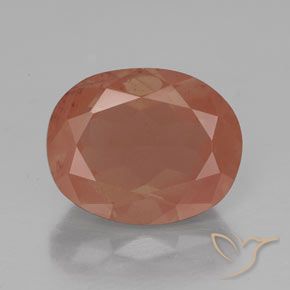 2.82ct Натуральный Средний красный Андезин-Лабрадорит, Овал, Полупрозрачный
