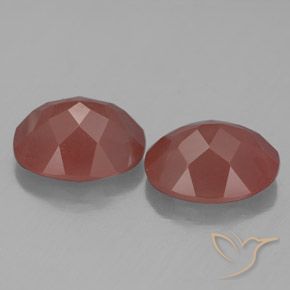 4.98 карата, натуральный Темно-красный Андезин-Лабрадорит, Овал, Прозрачный