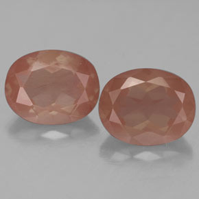  карата, натуральный Медово-оранжевый Андезин-Лабрадорит, Огранка Овал, Прозрачный