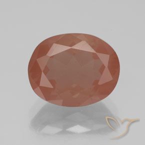 2.69ct Натуральный Средний красный Андезин-Лабрадорит, Овал, Прозрачный