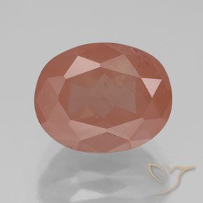 3.20ct Натуральный Средний красный Андезин-Лабрадорит, Овал, Полупрозрачный