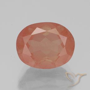 2.80ct Натуральный Красновато-оранжевый Андезин-Лабрадорит, Овал, Полупрозрачный
