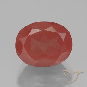 3.05ct Натуральный Средний красный Андезин-Лабрадорит, Овал, Полупрозрачный