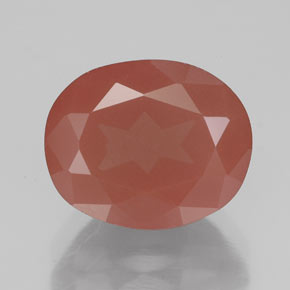 4.03 карата, натуральный Медово-красный Андезин-Лабрадорит, Прозрачный, Полупрозрачный