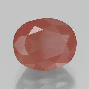 4.03 карата, натуральный Медово-красный Андезин-Лабрадорит, Прозрачный, Полупрозрачный