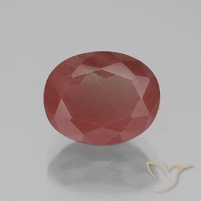 2.80ct Натуральный Темно-красный Андезин-Лабрадорит, Овал, Полупрозрачный