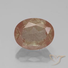 2.61ct Натуральный Теплый апельсин Андезин-Лабрадорит, Овал, Полупрозрачный