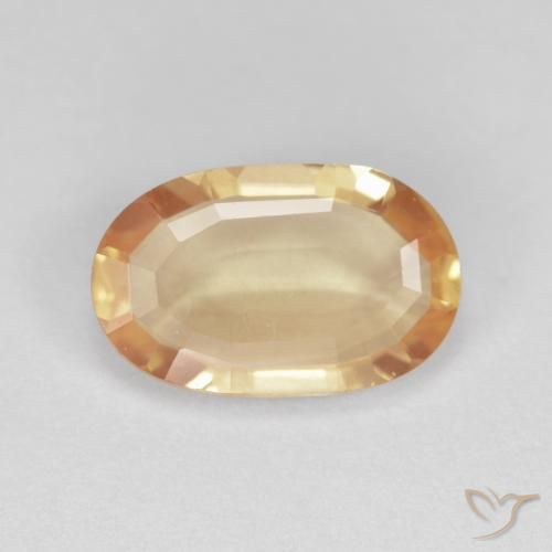 2.23ct Натуральный Канталупа Апельсин Андезин-Лабрадорит, Овал, Прозрачный