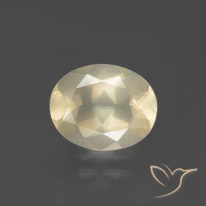 2.58ct Натуральный Кремовый Андезин-Лабрадорит, Овал, Прозрачный
