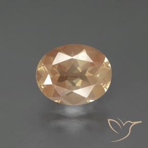 2.73ct Натуральный Оранжево-золотой Андезин-Лабрадорит, Овал, Прозрачный