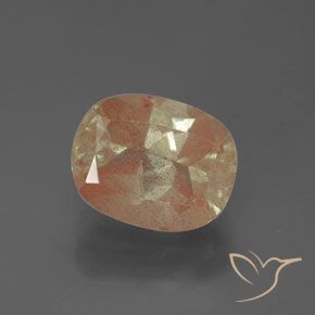 2.65ct Натуральный Средний персик Андезин-Лабрадорит, Подушка, Полупрозрачный