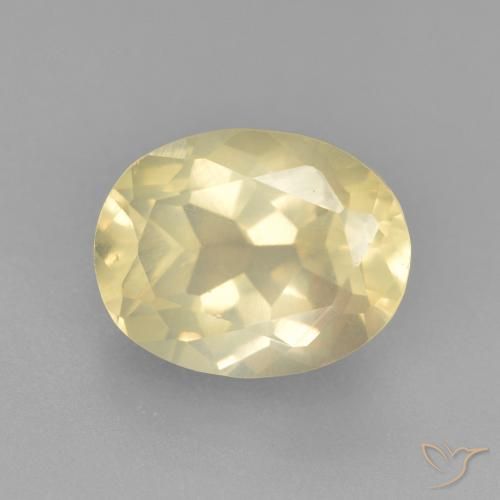 3.27ct Натуральный Светло-желтый Андезин-Лабрадорит, Овал, Прозрачный