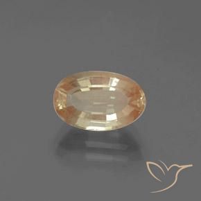 2.71ct Натуральный Персик-золотой Андезин-Лабрадорит, Овал, Прозрачный