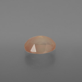1.38 карата, натуральный Медово-оранжевый Андезин-Лабрадорит, Огранка Овал, Прозрачный