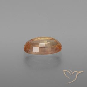 1.48 карата, натуральный Средний персик Андезин-Лабрадорит, Огранка Овал, Прозрачный