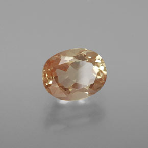 Натуральный золотой андезин-лабрадорит 1,91 карата огранка овал, прозрачный