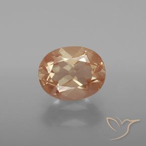 2.63ct Натуральный Персик-золотой Андезин-Лабрадорит, Овал, Прозрачный