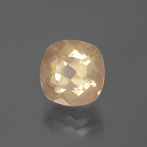 3.93 карата, натуральный Медово-оранжевый Андезин-Лабрадорит, Подушка Крой, Прозрачный